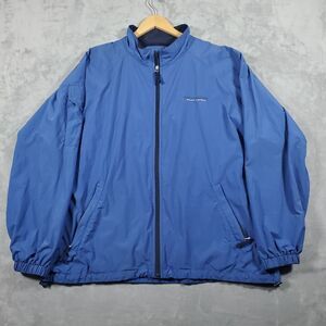 Vintage 90’s Polo Sport Ralph Lauren Blue Full Zip Windbreaker Jacket Mens 2XL